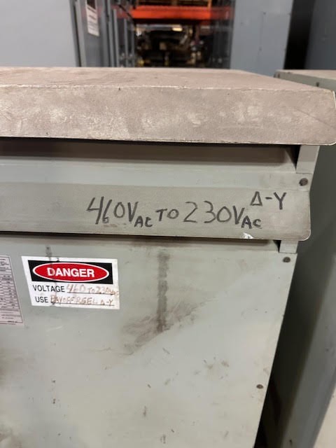 175 KVA 460 Primary, 230Y/133 Secondary, Hammond Dry Type - Image 2