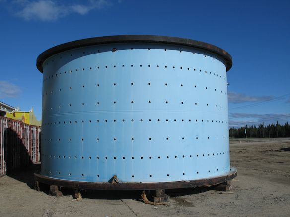 21.75' x 43' ANI Mineral Processing ball mill, wet overflow dischrage type, unused, 2001 - Image 6