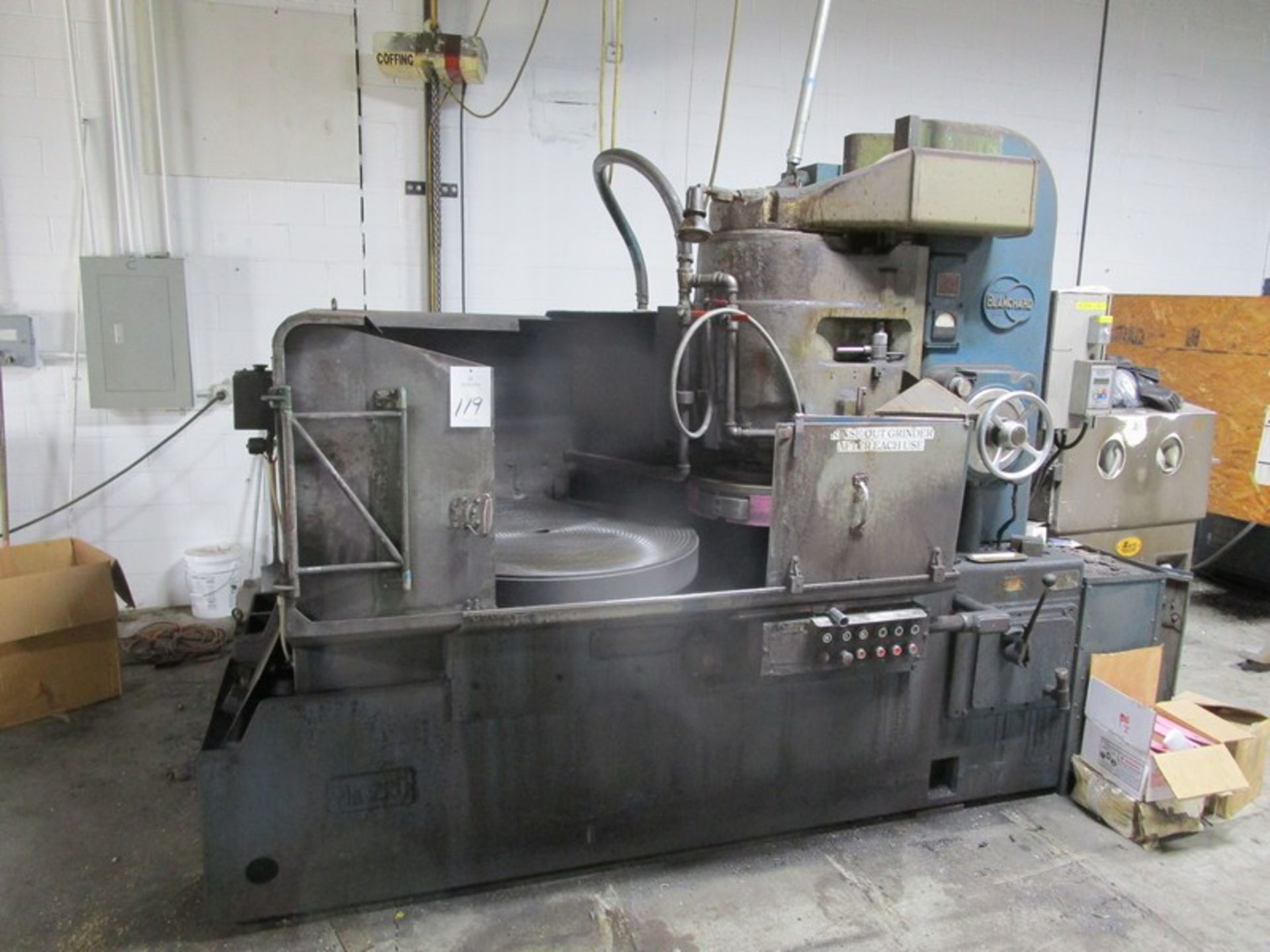 Blanchard #22D-42, vertical rotary grinder, 42" chuck, 18" under wheel, 50 HP spindle, 56" swing, 5-segmented - Image 3