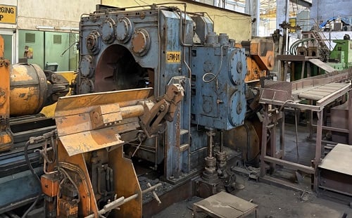 GFM #SX-13, rotary forging machine, 4 hammers, 1.600 Kn per hammer ...