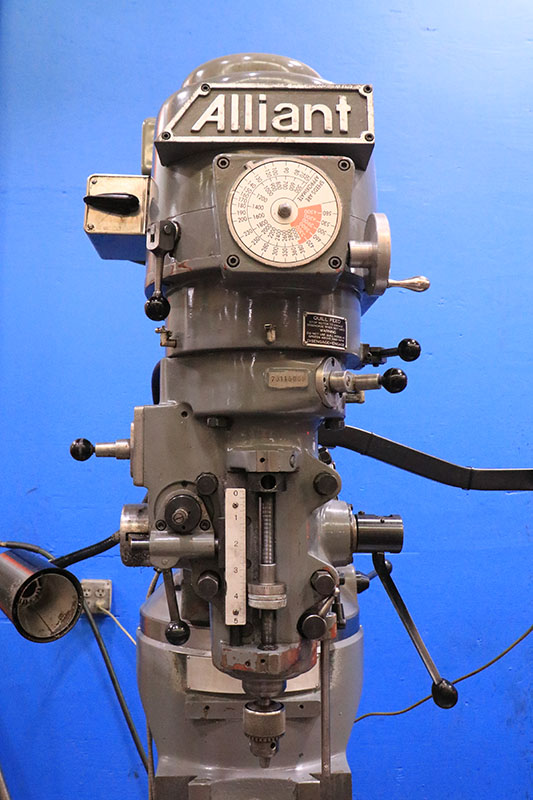 Alliant #42VC, vertical mill, 9" x42" tbl., 2 HP, 30" X, 12" Y, 5" Z, 60-4500 RPM, Acu-Rite 2-Axis digital - Image 5