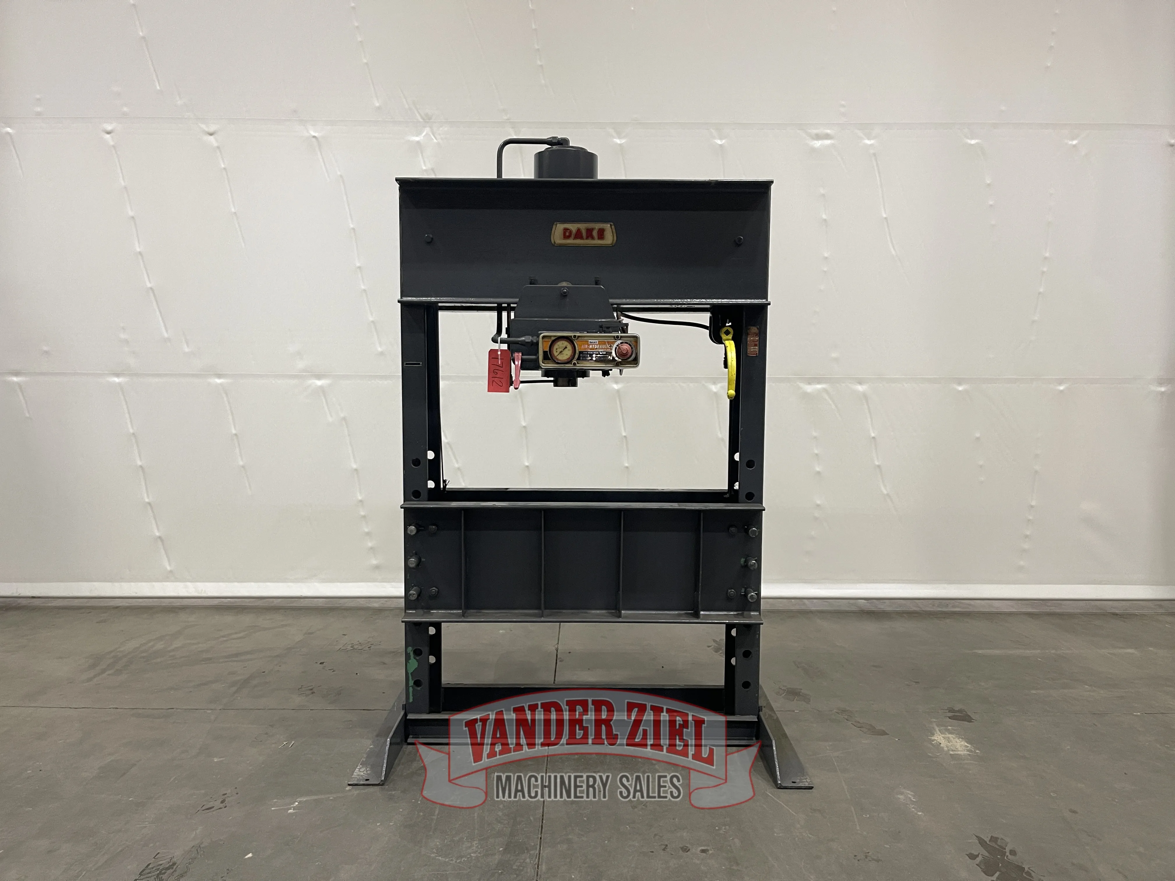 150 Ton, Dake, air hydraulic H-frame press - Image 1
