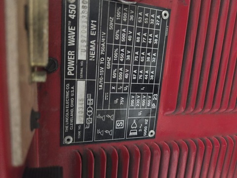 Lincoln #Power-Wave-450, serial #UI9701I3880 - Image 4