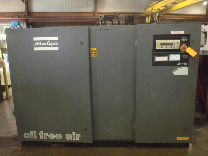 661 cfm, 125 psi, Atlas Copco #ZR-110, 150 HP, water cooled, 460 V., #A-2034 - Image 3