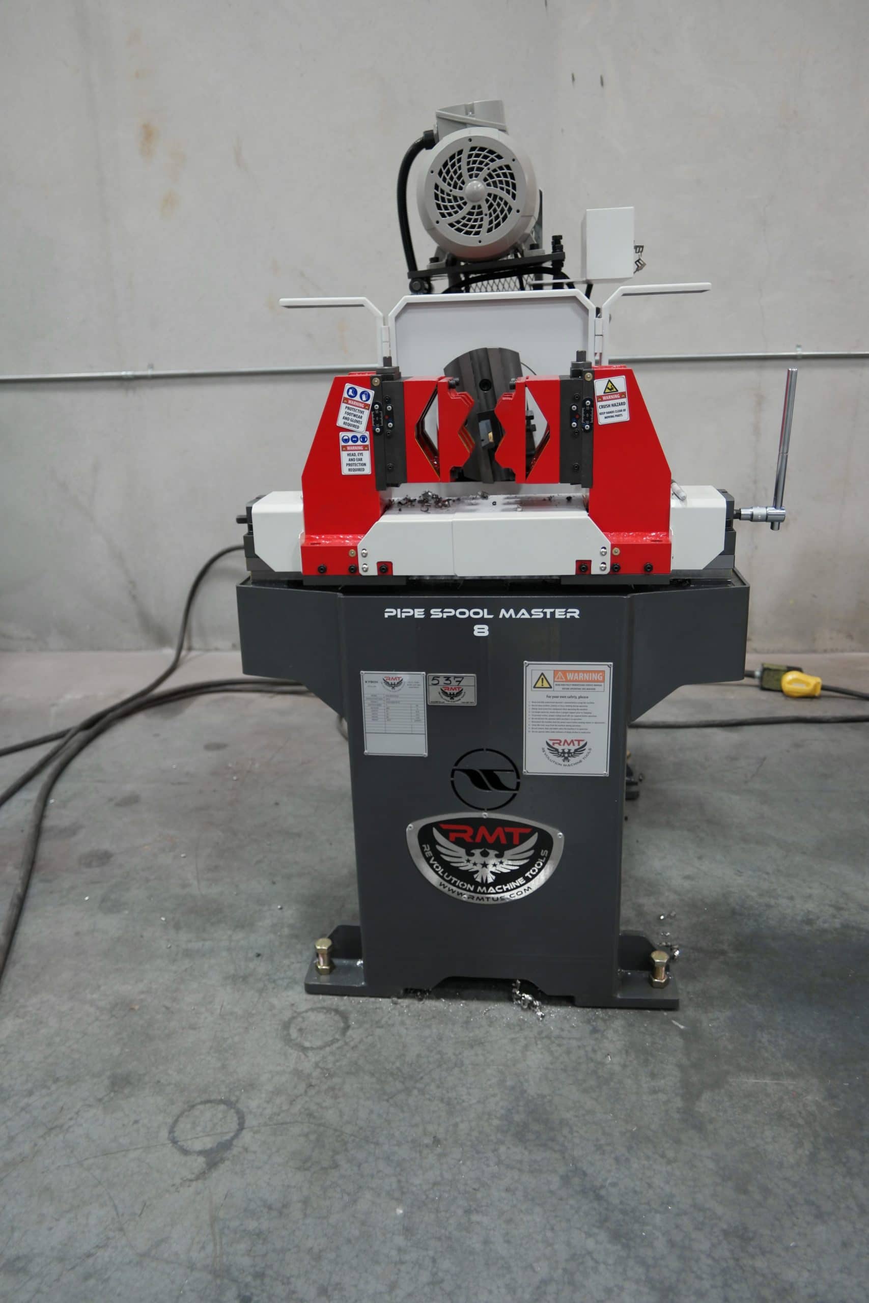 1" to 8" RMT Pipe Spool Master #8, pipe beveler, 1"-8" outside dimension capacity, 5 HP, 400 RPM - Image 2