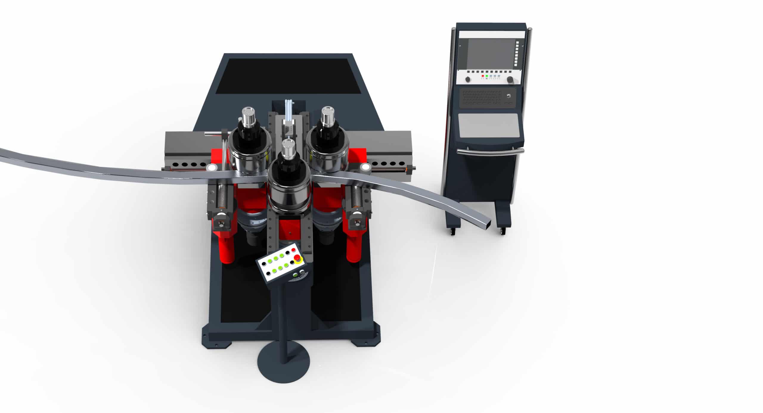 4" x 4" x 3/8" RMT #AB-4, CNC Angle Roll, 8.6"-11" roll diameter, 30 HP, 3.54" shaft - Image 5