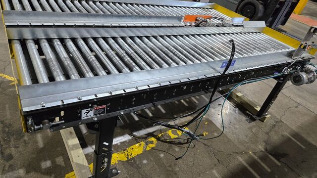 23.5" wide x 9' long, Industrial Kinetics, Dual-Lane Roller Conveyor, 0.5 HP, 1720 RPM, 230/460 V - Image 4