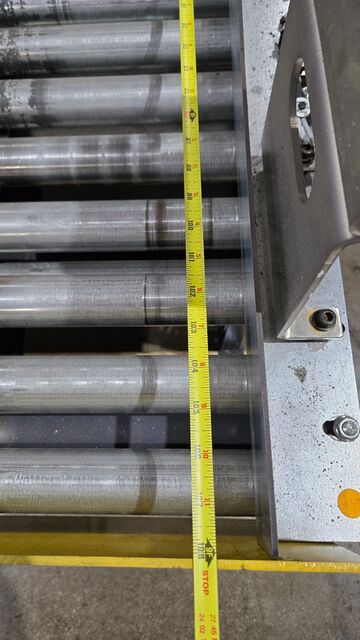 23.5" wide x 9' long, Industrial Kinetics, Dual-Lane Roller Conveyor, 0.5 HP, 1720 RPM, 230/460 V - Image 6