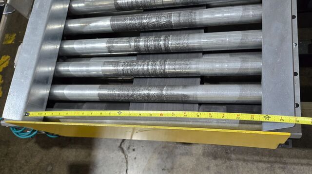23.5" wide x 9' long, Industrial Kinetics, Dual-Lane Roller Conveyor, 0.5 HP, 1720 RPM, 230/460 V - Image 7