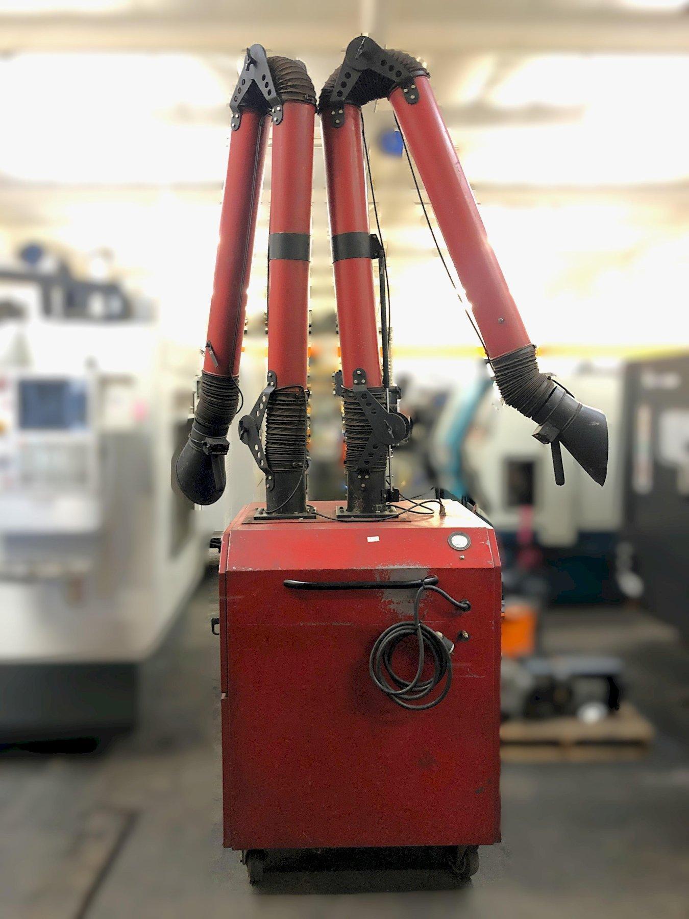 Micro-Air #MC1500, fume smoke extractor dust collector, portable dual arm, 174 sq.ft., TEFC 5 HP, 3-phase - Image 1