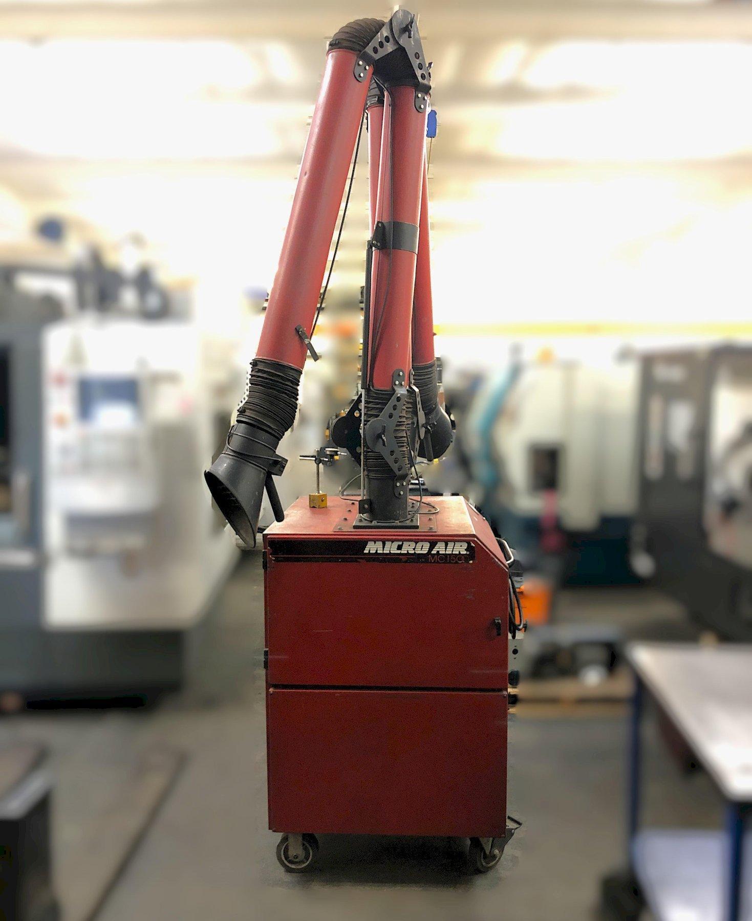 Micro-Air #MC1500, fume smoke extractor dust collector, portable dual arm, 174 sq.ft., TEFC 5 HP, 3-phase - Image 4