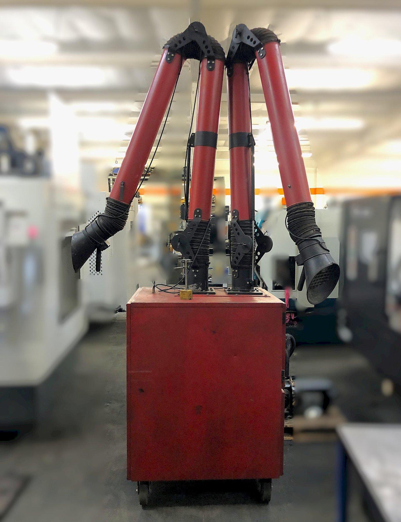 Micro-Air #MC1500, fume smoke extractor dust collector, portable dual arm, 174 sq.ft., TEFC 5 HP, 3-phase - Image 5
