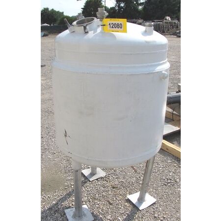 90 gallon Stainless Steel Jacketed Tank, 32" x 32" straight side, dished top & bottom - Image 2