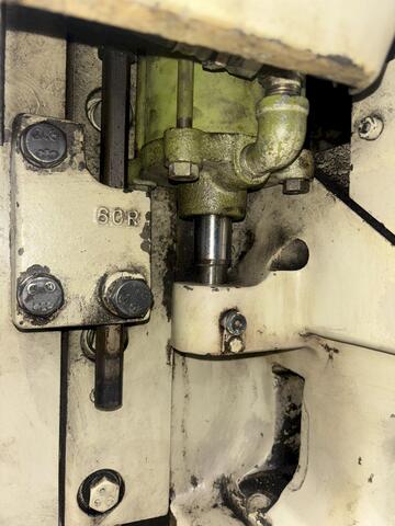 60 Ton, Komatsu #OBS-60-2, gap frame stamping press, 4.72" stroke, 11.81" Shut Height, 2.76" adj., 42-85 SPM - Image 8