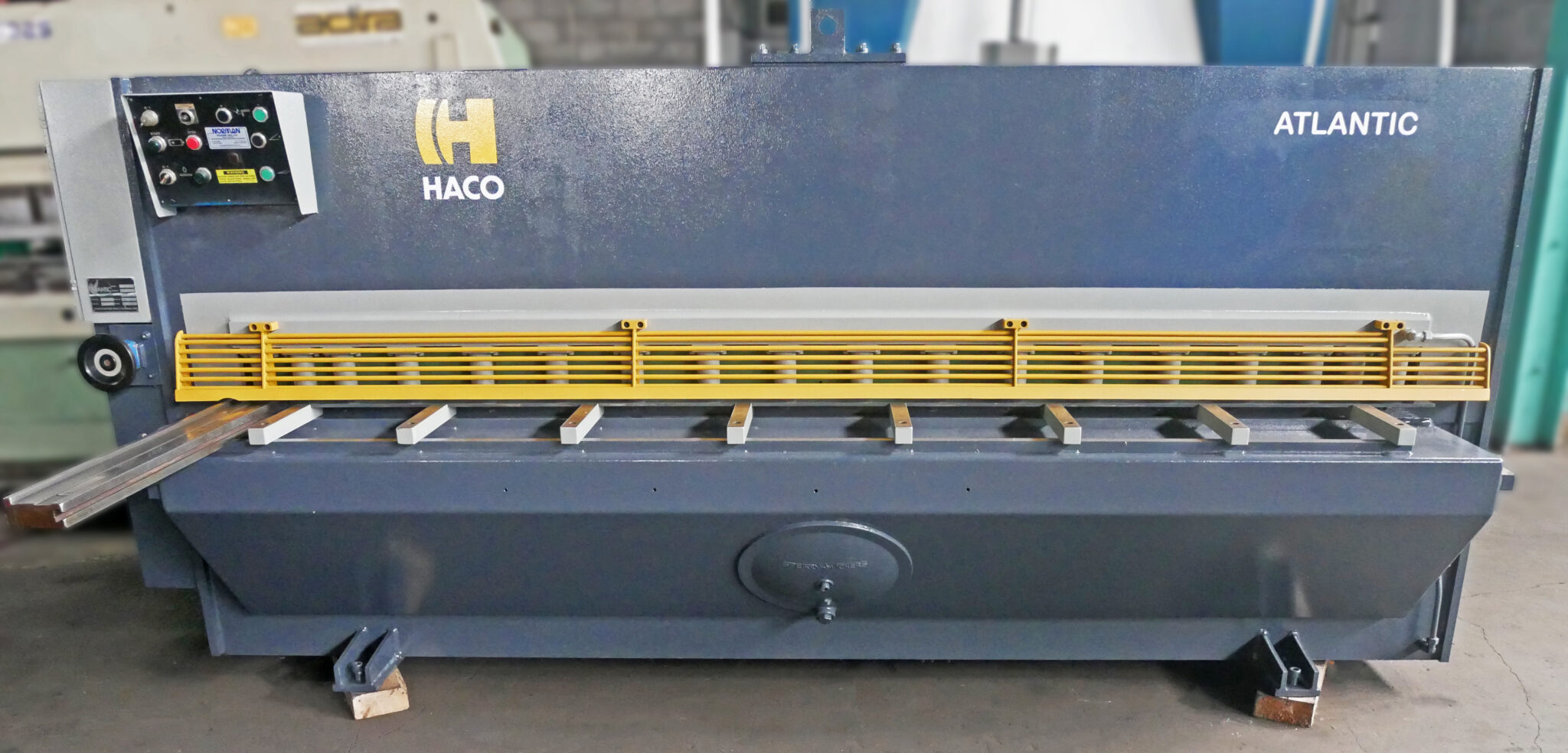 1/4" x 10' Haco Atlantic #HDE25-10, Shear, 122" blade, 25 SPM, 40" squaring arm, 32-39" Back Gauge, 15 HP - Image 1