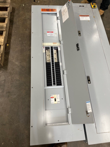 400 Amp. Cutler Hammer, PRL2A MLO, Panelboard, 277/480 Volts 3PH 4W Indoor Encl 42Cir FD3225 P586 - Image 1
