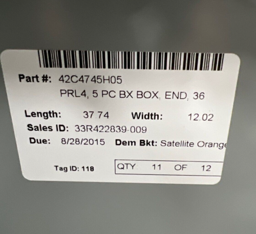 600 Amp. Eaton, PRL4, Panelboard, 480/277 Volts 3PH 4W 24 Cir Indoor Encl MCB LGH3630NN P649 - Image 8