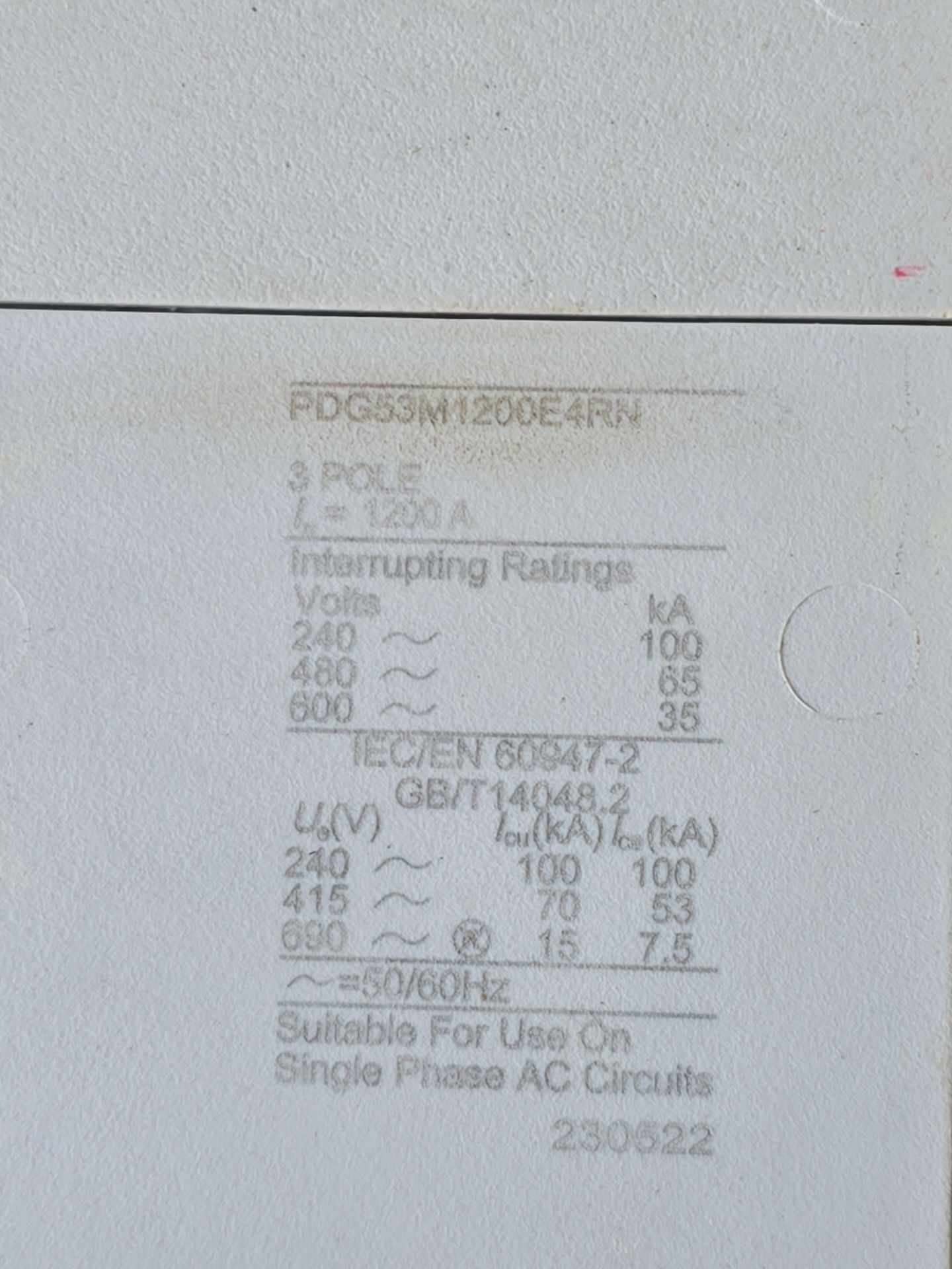 1200 Amp. Eaton, PRL4X, Panelboard, 208/120 Volts 3PH 4W MCB Main PDG53M1200E4RN P703, New - Image 6