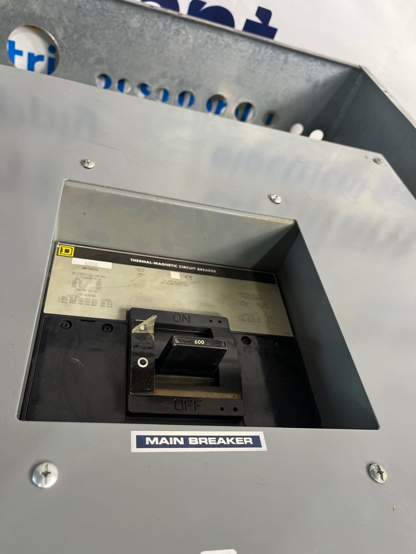 600 Amp. Square D I-Line, Panelboard, 480/277 Volts 3PH 4W 48Space MCB MAP36600 Indoor Encl HC3291B - Image 6