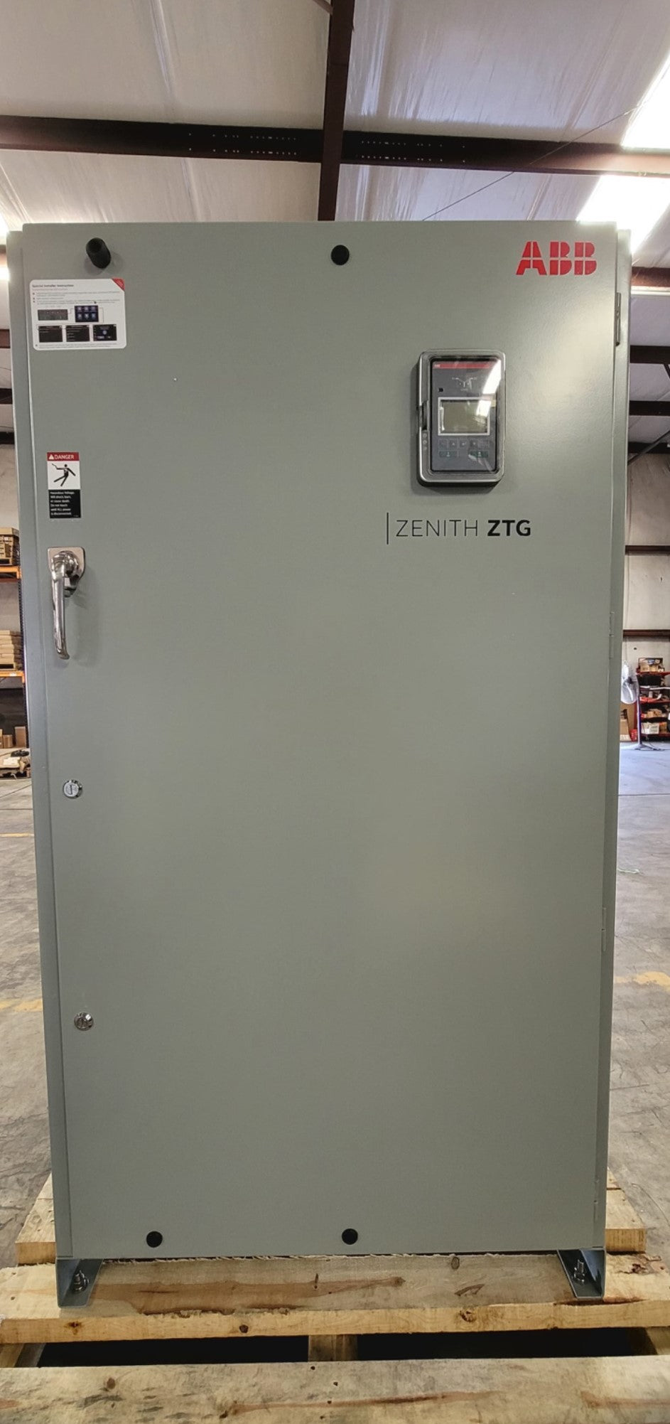 800 Amp. ABB #Zenith-ZTG, Automatic Transfer Switch, 480 Volts, 3ph, SLD Neutral, NEMA 3R - Image 1