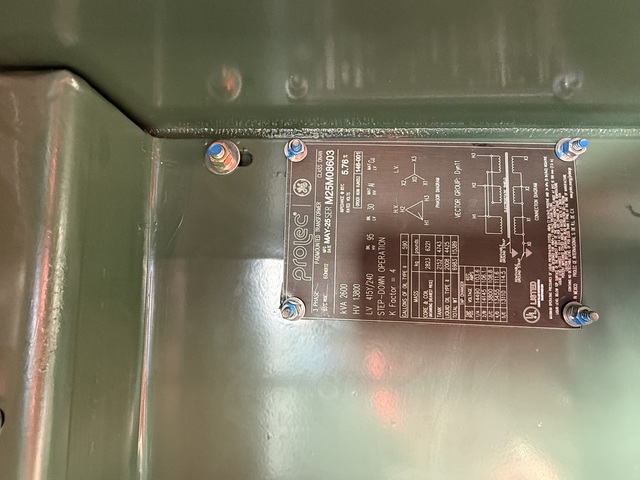 2.6 MVA 13800 Primary, 415 Secondary, Padmounted transformer, surplus (x16) - Image 7