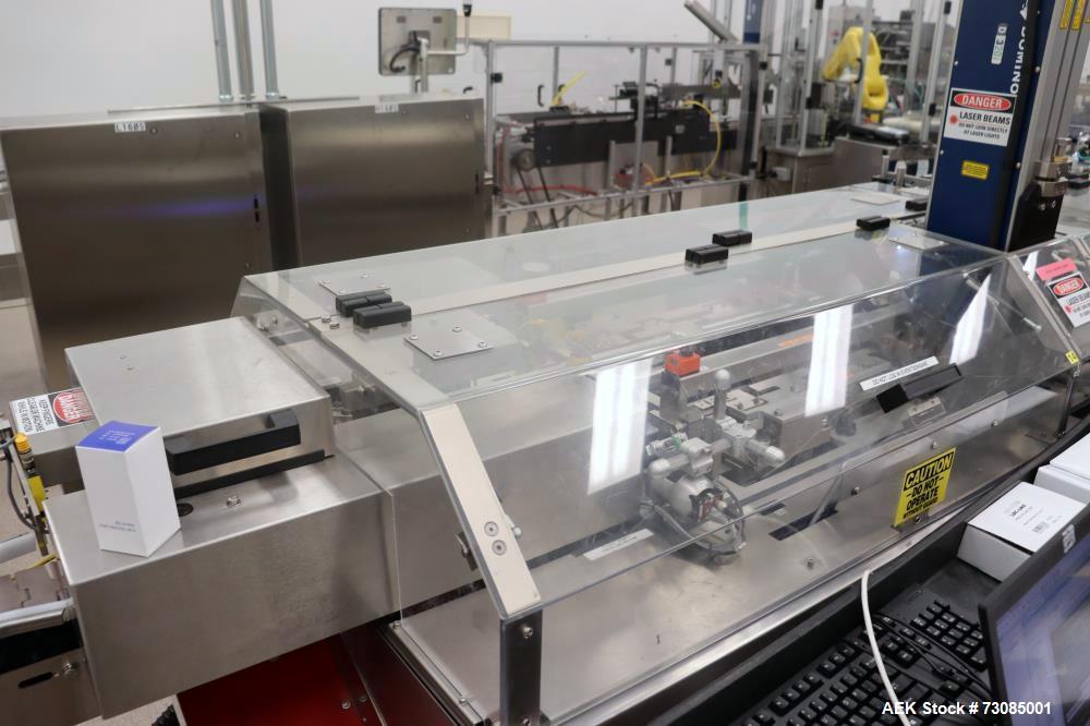 MGS #HCM-750, Auto Horiz Continuous Cartoner, 250 CPM, automatic bottle loader, 3/5/10cc vials, leaflet - Image 5