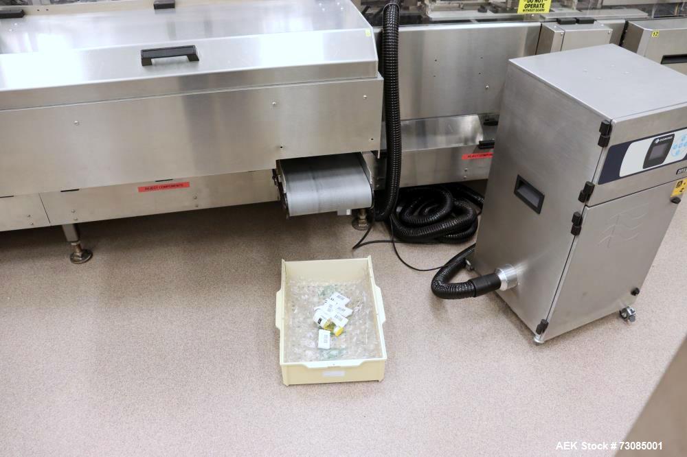 MGS #HCM-750, Auto Horiz Continuous Cartoner, 250 CPM, automatic bottle loader, 3/5/10cc vials, leaflet - Image 10
