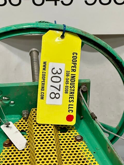 8" Clarkson, manual knife gate valve, Carbon steel constructin w/gum rubber lining, 150 psi, unused - Image 4