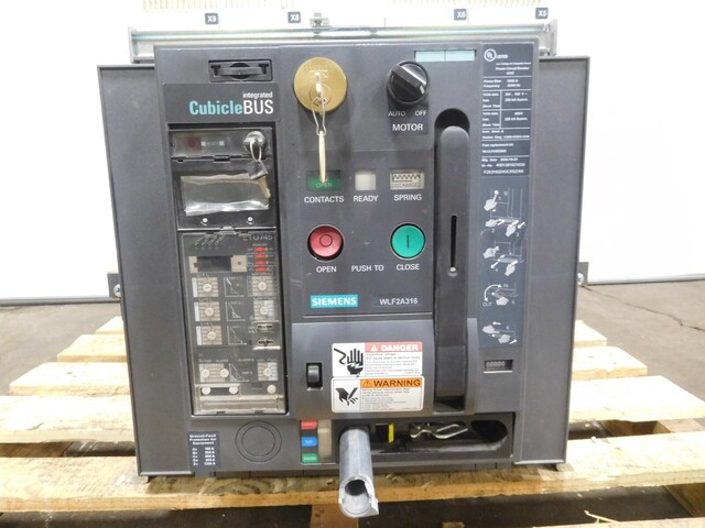 1600 Amps, Siemens, WLF2A316, integrated cubicle bus power circuit breaker - Image 2