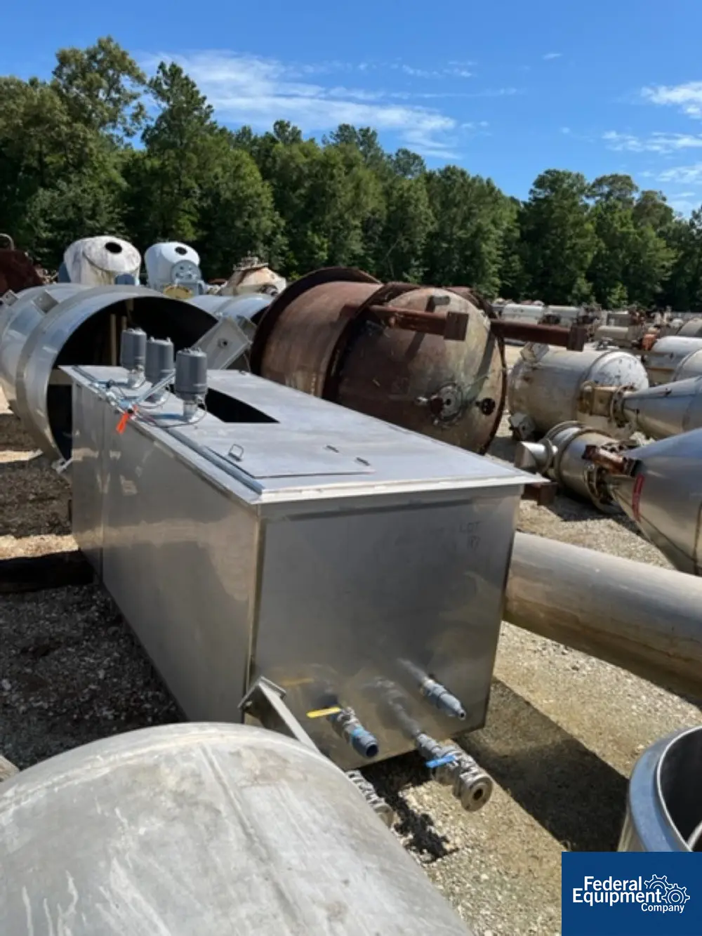 1539 gallon ICCNW, Tank, Stainless Steel, 48" x 114" x 65" D, on legs - Image 4