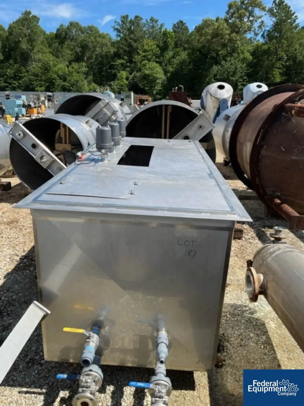 1539 gallon ICCNW, Tank, Stainless Steel, 48" x 114" x 65" D, on legs - Image 5
