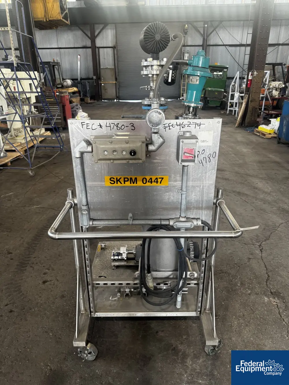 17 gallon Midway, Agitated Receiver Tank, Hastelloy C276, 65 L, 12" diameter x 36" straight side, flat top - Image 3