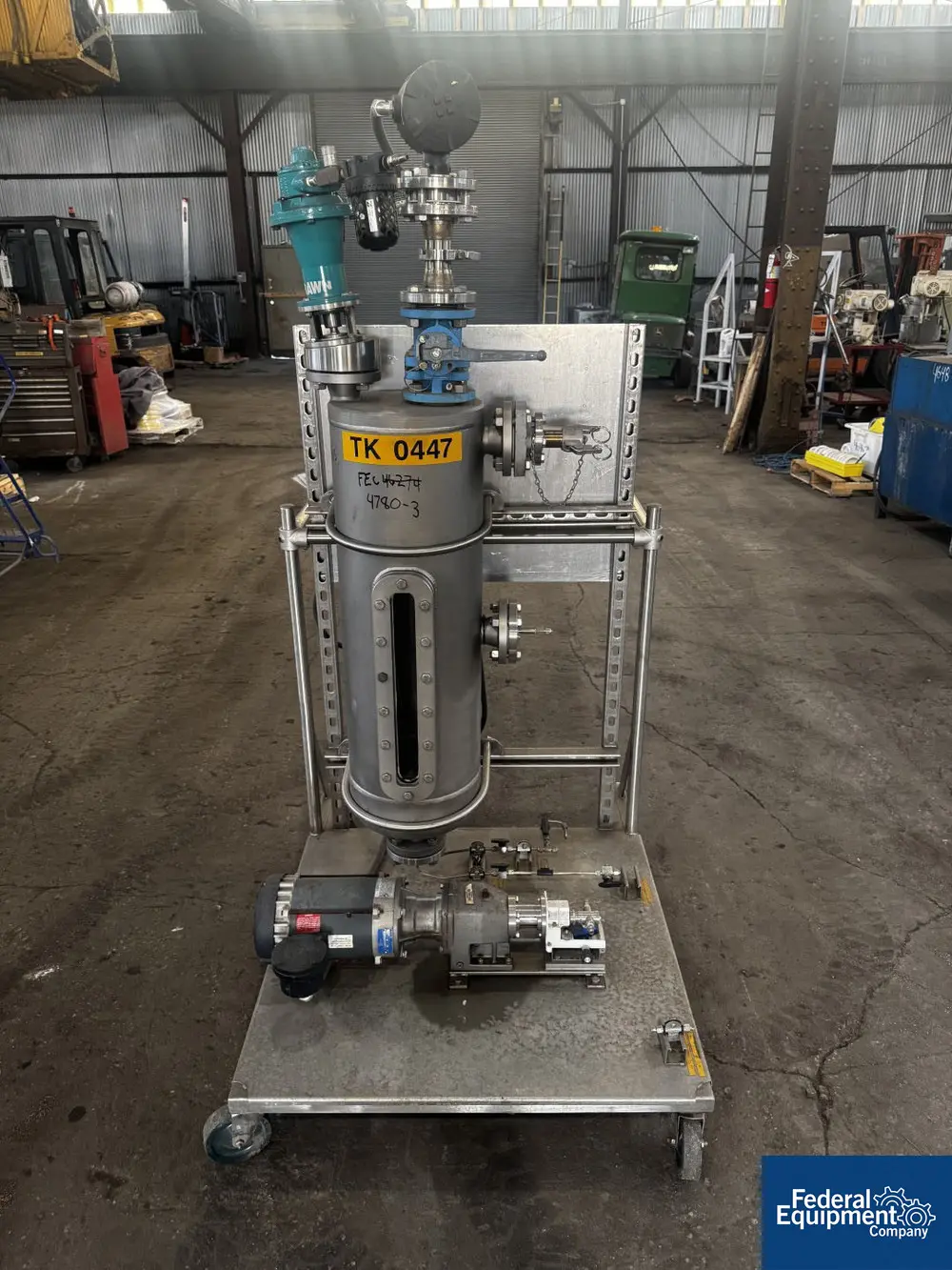 17 gallon Midway, Agitated Receiver Tank, Hastelloy C276, 65 L, 12" diameter x 36" straight side, flat top - Image 5