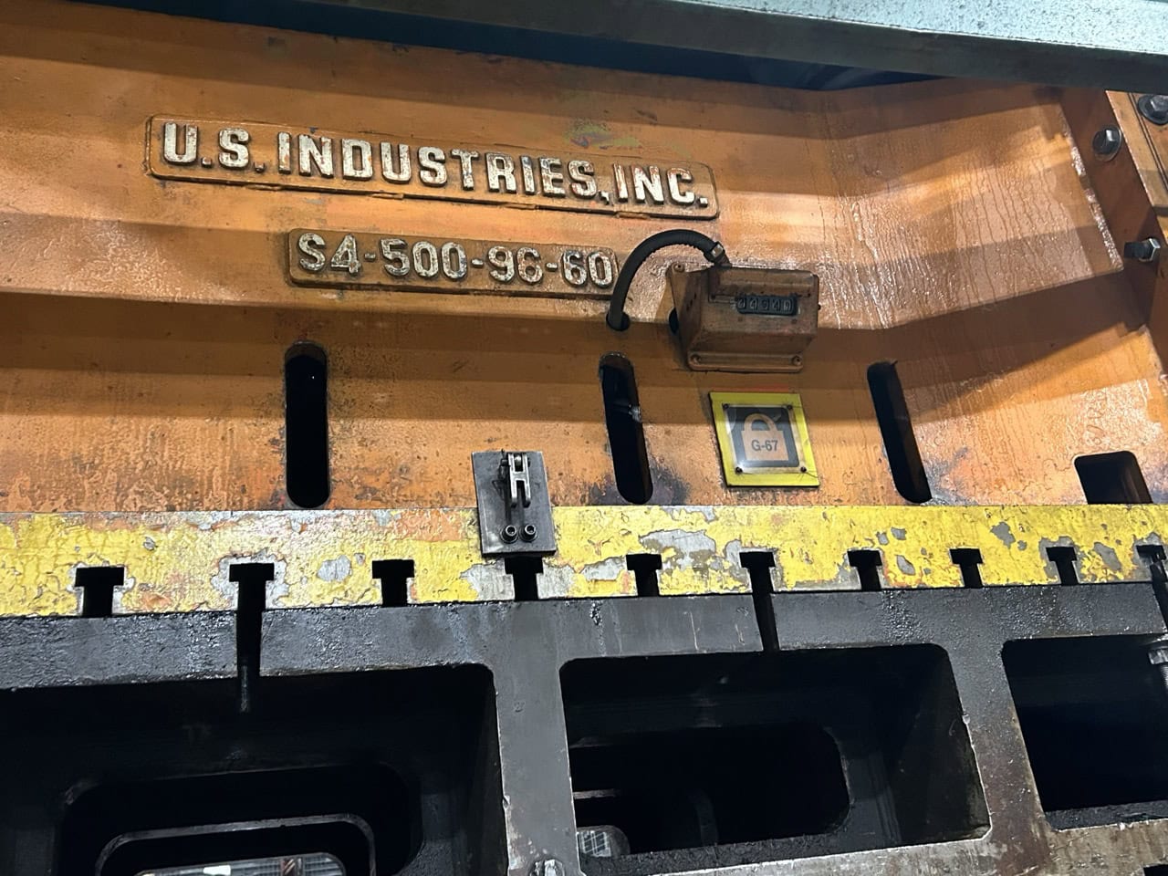 500 Ton, U.S. Industries Industries #S4-500-96-60, Hydraulic Press, 96" x 60" bed, 92" x 60" ram, 27-31" Shut - Image 4
