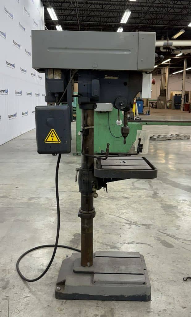 17" Rockwell #17-600, variable speed drill press, #2MT taper, 1 HP, 230-4250 RPM, drill chuck, key - Image 4
