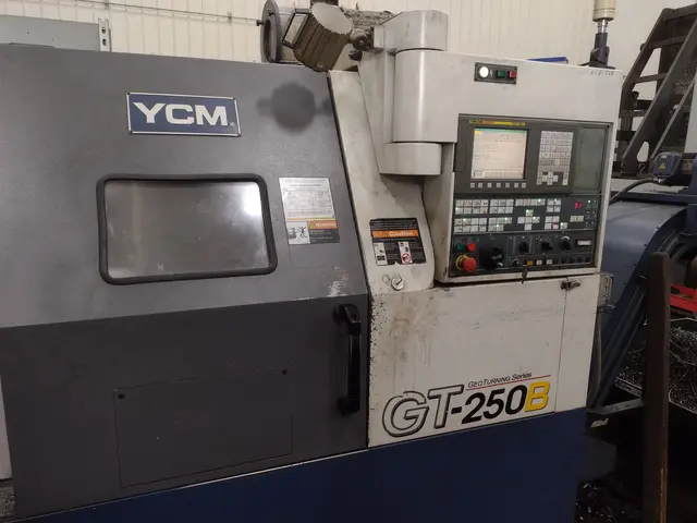 YCM #GT-250B, CNC Lathe, 21.6" Swing, 27.1" Centers, 10" Chuck, 13.7" diameter x 20.2" L Turn capacity, 20 - Image 2