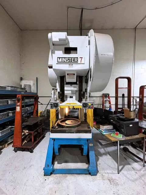 75 Ton, Minster #75-Ton, OBI Press, 24" x 36" Bed, 6" Stroke, 3.75" Ram Adjust., 15.5" Shut height, 55 SPM, 5 - Image 1