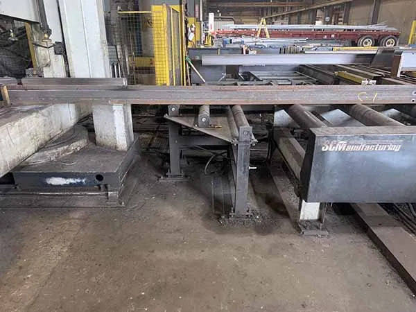 Ficep #1101-DZB, Beam Line, 65' L x 2' H max Beam Size, 45 deg. Cut Angle, 70000 hours, 2006 - Image 4