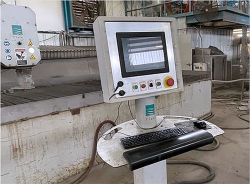 Flow #Mach-3-4020/Stonecrafter, Waterjet, 6' width x 13' L Table, 94000 psi, 100 HP Pump, 2008 - Image 1