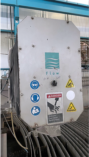 Flow #Mach-3-4020/Stonecrafter, Waterjet, 6' width x 13' L Table, 94000 psi, 100 HP Pump, 2008 - Image 3