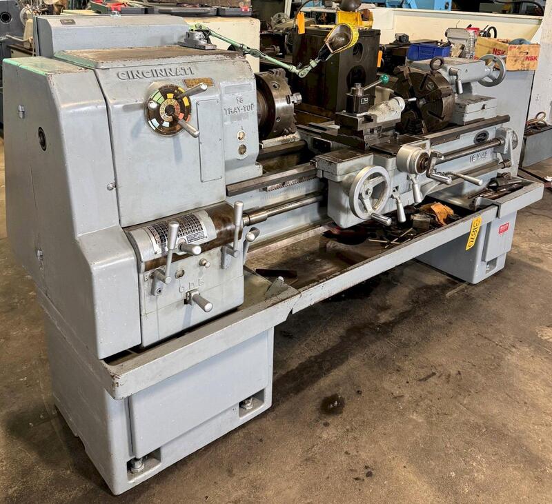 18" x 42" Cincinnati Tray-Top Lathe, 980 RPM, Chucks, Low Price - Image 3