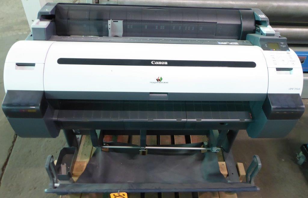 Cannon #iPF750, large jet inkjet printer, 5-color 36" printer, 1200 dpi - Image 2