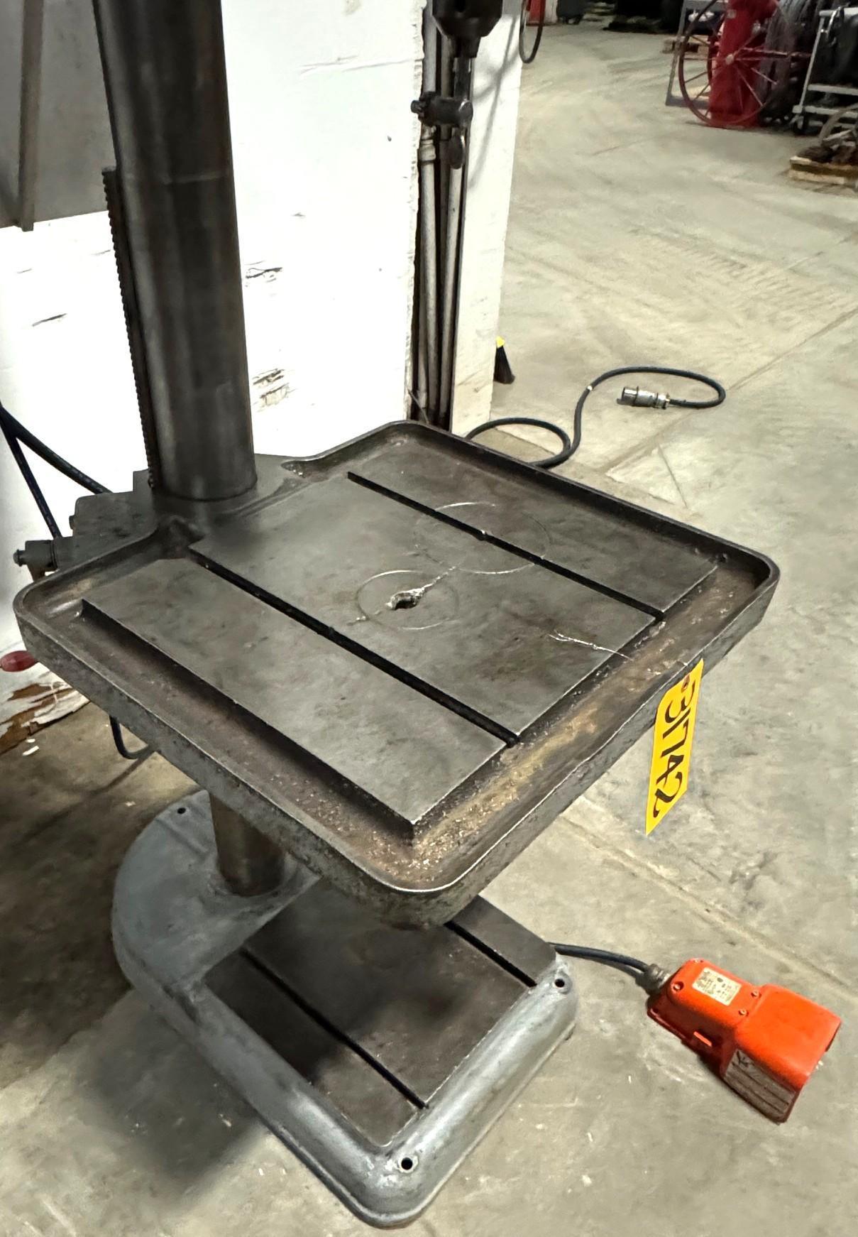 20" Powermatic #1200, heavy duty single spindle drill, 6" stroke, variable speed, #3MT, 22" x19" tbl., 1.5 HP - Image 8