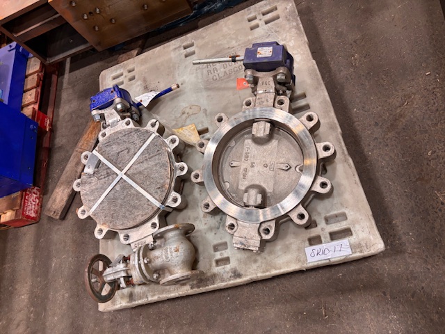 12" Keystone Emerson, Stainless steel butterfly valves (2 available) - Image 1