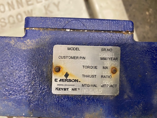 12" Keystone Emerson, Stainless steel butterfly valves (2 available) - Image 3