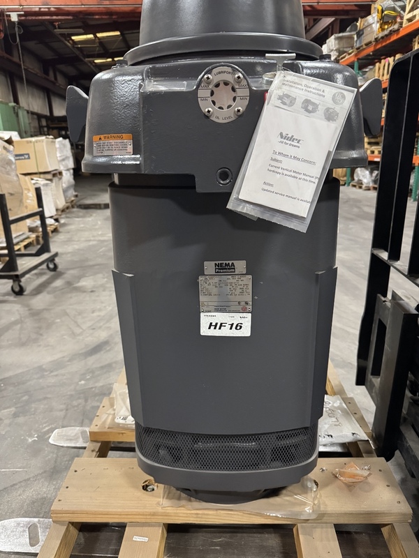 200 HP 1785 RPM Nidec, Frame H445TP H0200P2SLG-C, weather protected enclosure type 1, NRR, New Surplus - Image 2