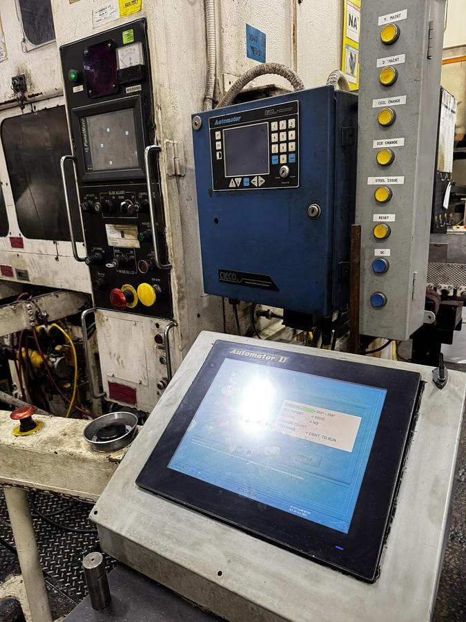 330 Ton, Aida #PMX-L2-300, stamping press, 7.8" stroke, 3.9"adj, 84" x40"bed, 21.6"die height, 40-100 SPM - Image 5
