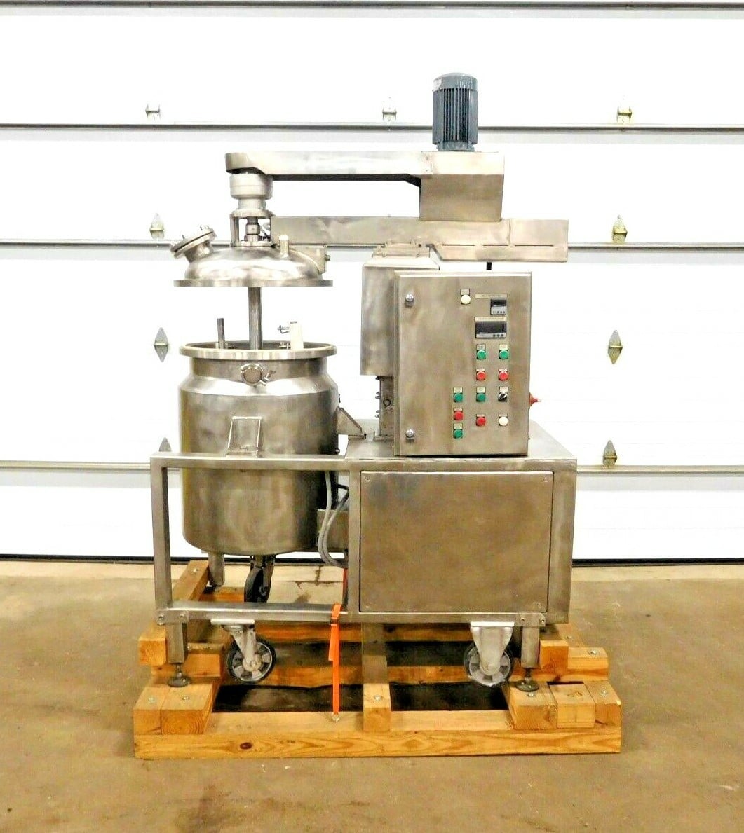 Mega Engineering #HPE-VA2115, Stainless pressure mixer, 40 gallon, 2 HP - Image 1