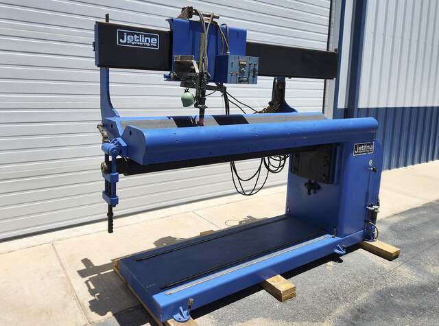 Jetline #SWC-3, welder, 85" table, variable speed, 120 V., pneumatic clamp - Image 2