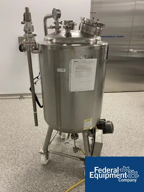 53 gallon Precision Stainless Reactor, Stainless Steel, 200 Liter, dish top & bottom, 45 psi @400°F, jacket - Image 4
